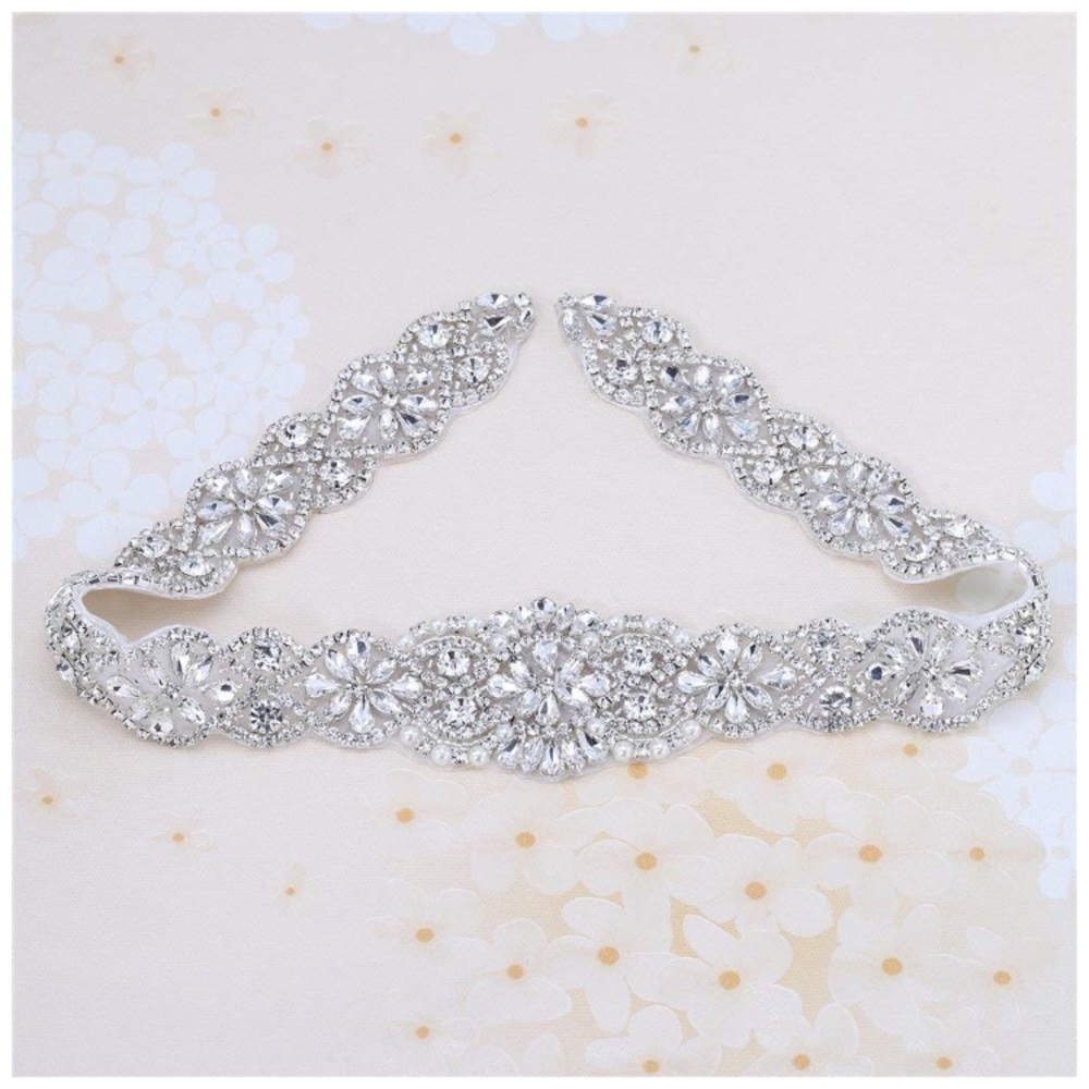 Bridal rhinestone belt